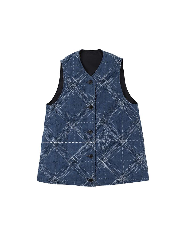 KORA DOWN VEST SASHIKO | Visvim Official North American Web Store